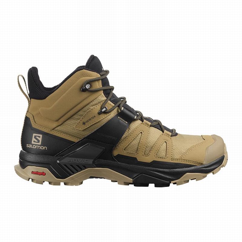 Salomon Israel X ULTRA 4 MID GORE-TEX - Mens Hiking Boots - Brown/Black (UQEK-20815)